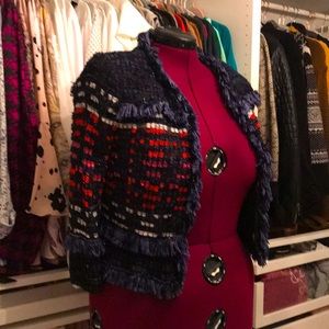 St John Couture collarless jacket